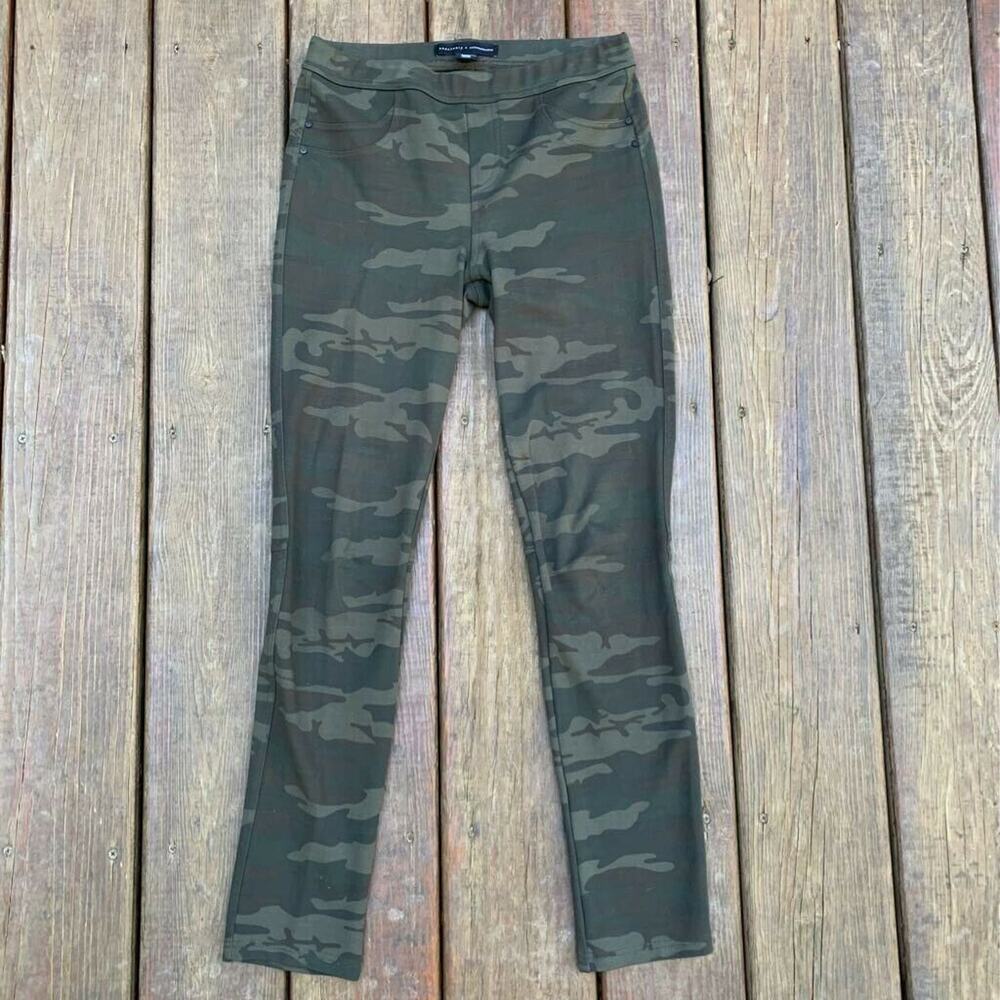 Sanctuary x Anthropologie Womens Grease Leggings Green Gray Camouflage Stretch S
